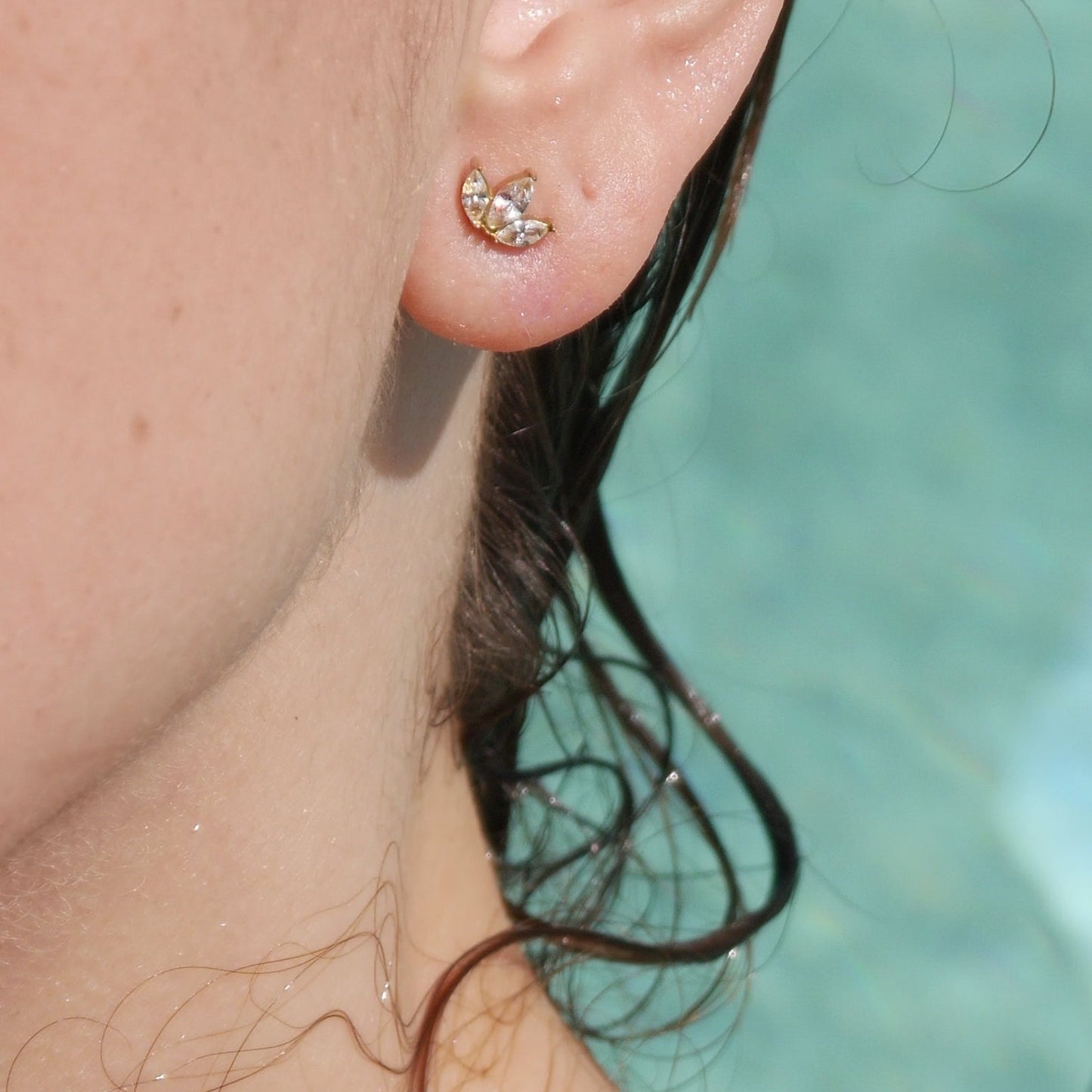 The Water Lily Studs