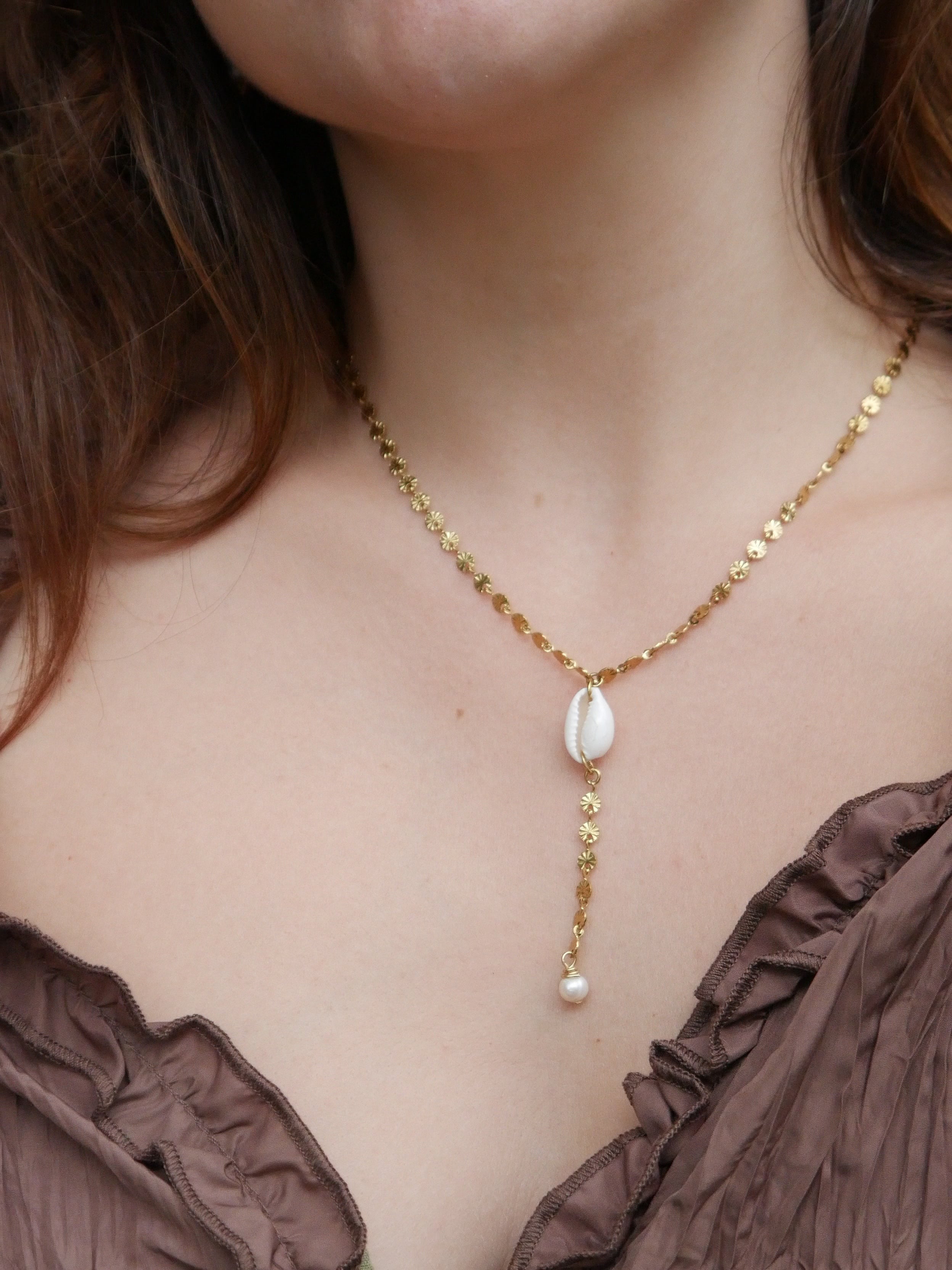 Starfish and Pearl Waterproof Gold Necklace – Àls