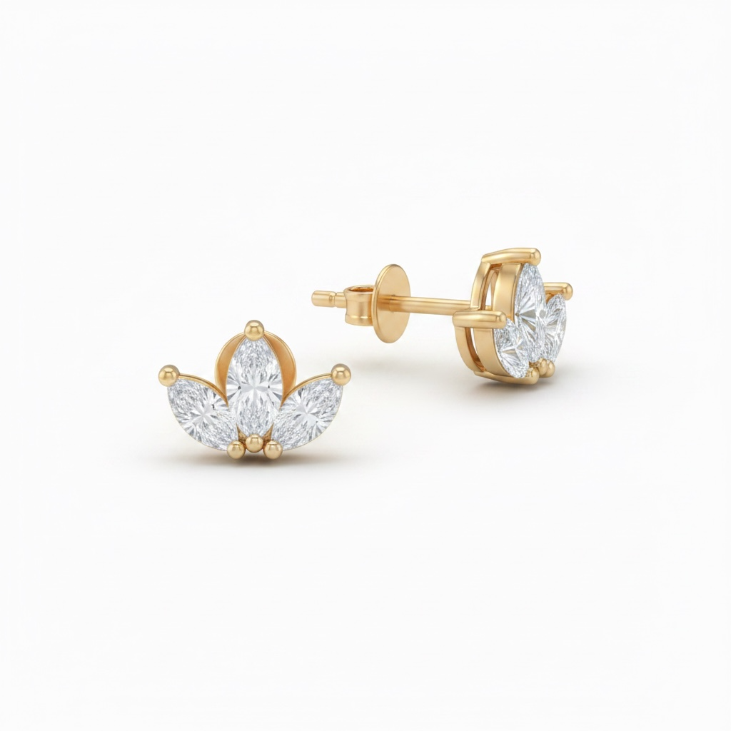 The Water Lily Studs