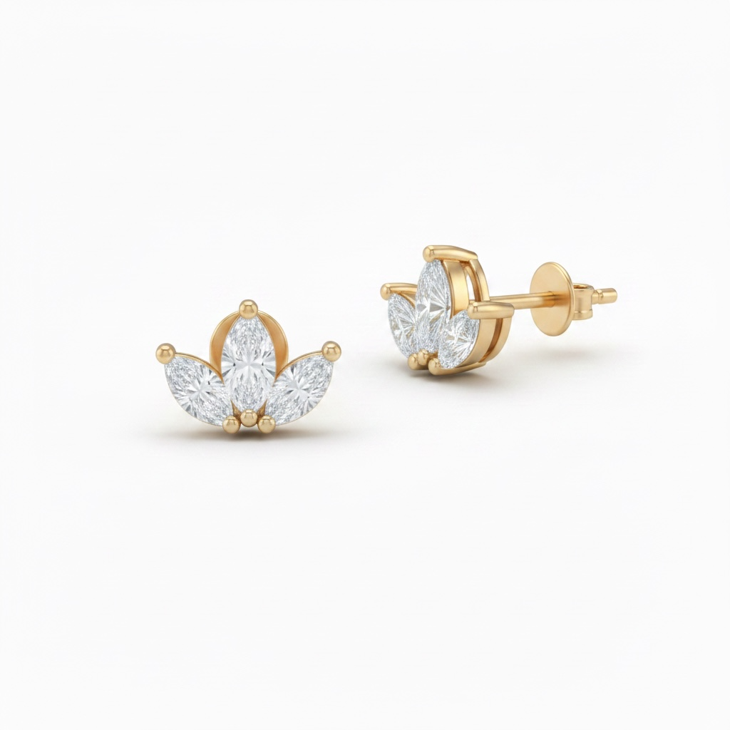 The Water Lily Studs