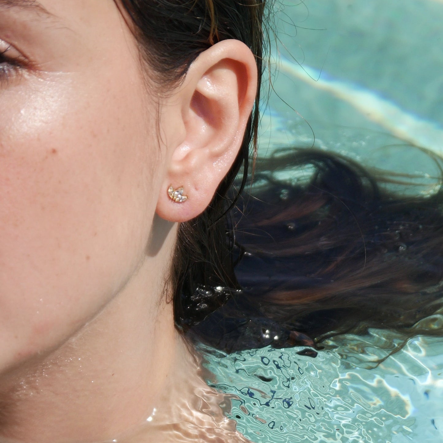 The Water Lily Studs