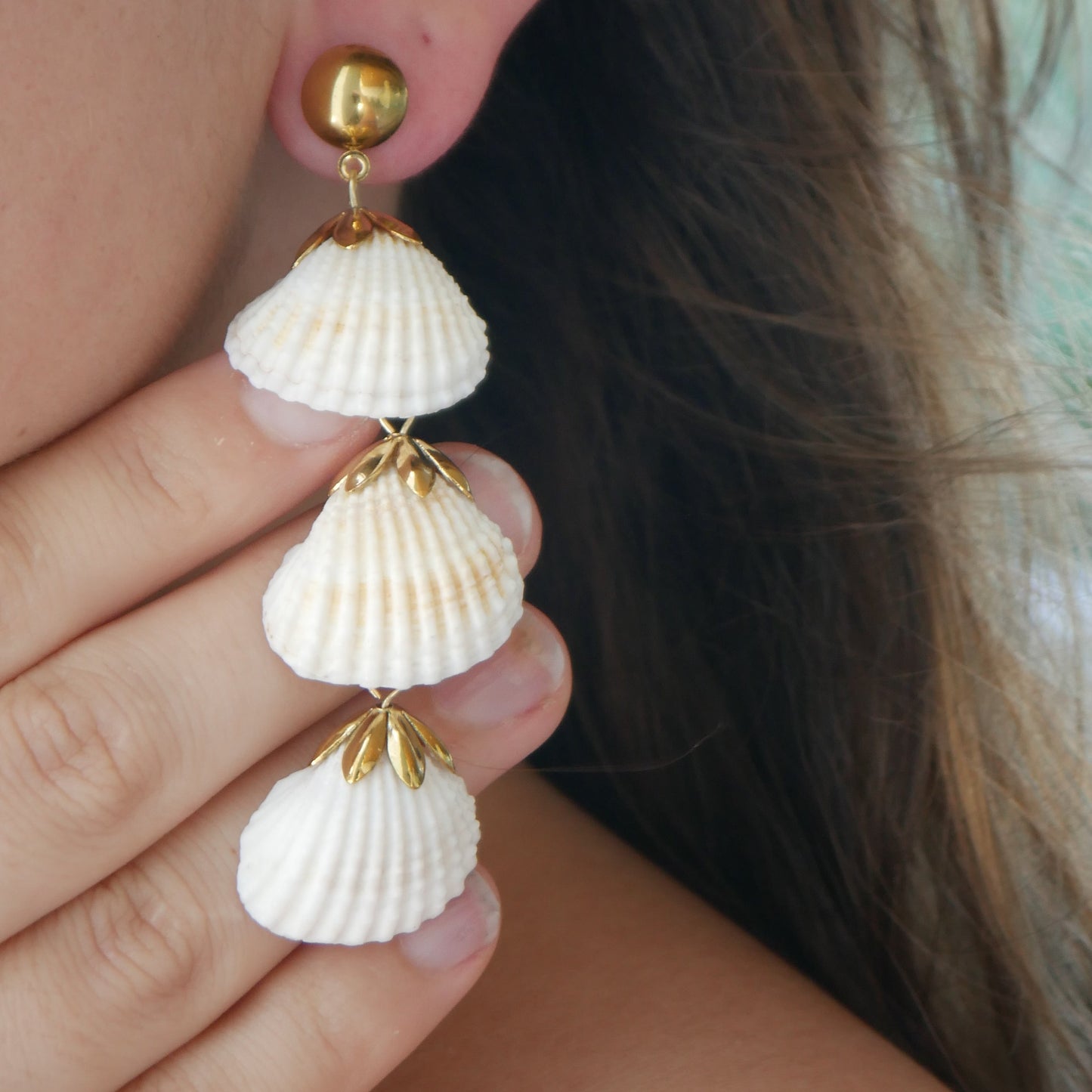 The Dangly Shell Studs