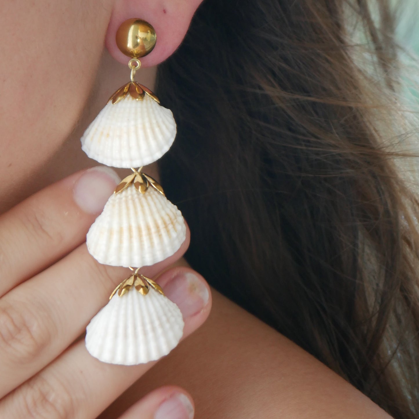 The Dangly Shell Studs