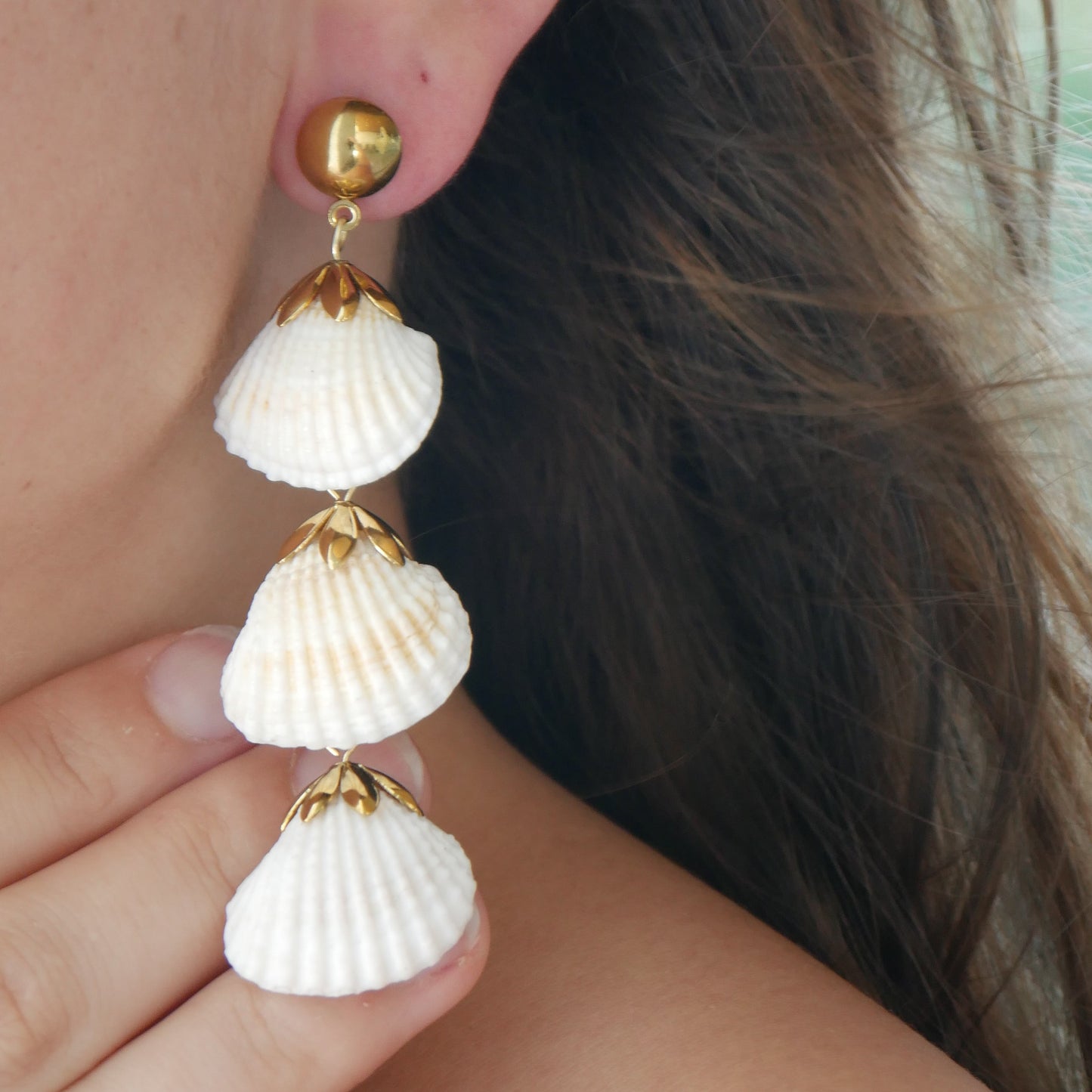 The Dangly Shell Studs